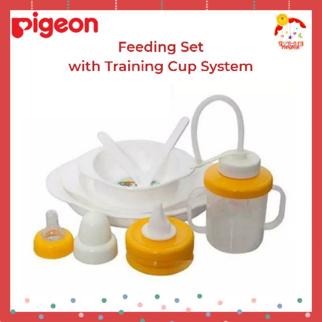 Pigeon Feeding Set with Training Cup System