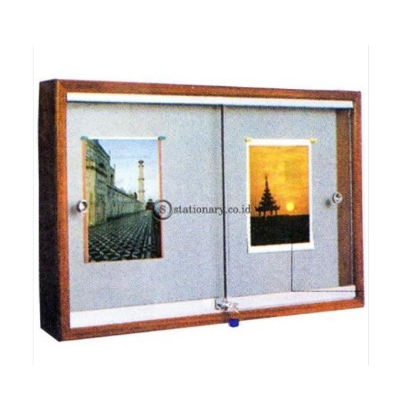 Papan Mading Gantung List Frame Kayu Uk. 90 X 180 GM - PPG918