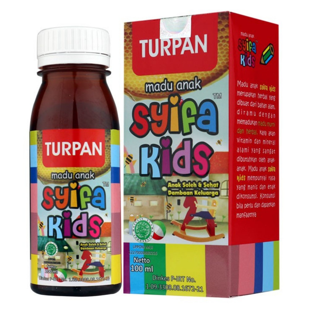 

Madu Anak Syifa Kids TURPAN / Turun Panas - Madu - Madu Anak - Herbal - Halal - 100% ORIGINAL