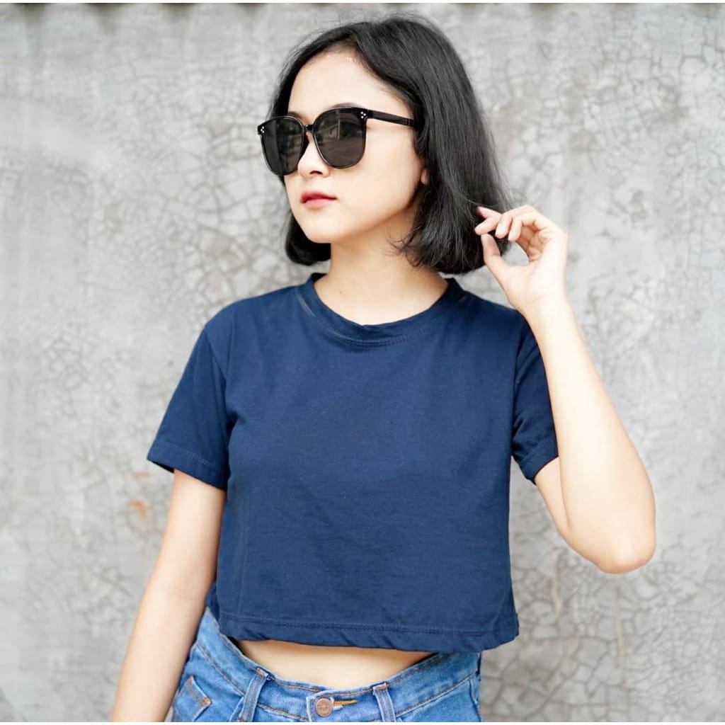 CROP TOP POLOS COMBET 30 | BAJU KAOS TUMBLR CROP TEE TSHIRT KAOS KOREA FASHION WANITA SAGE BEIGE DUSTY ROSE PINK