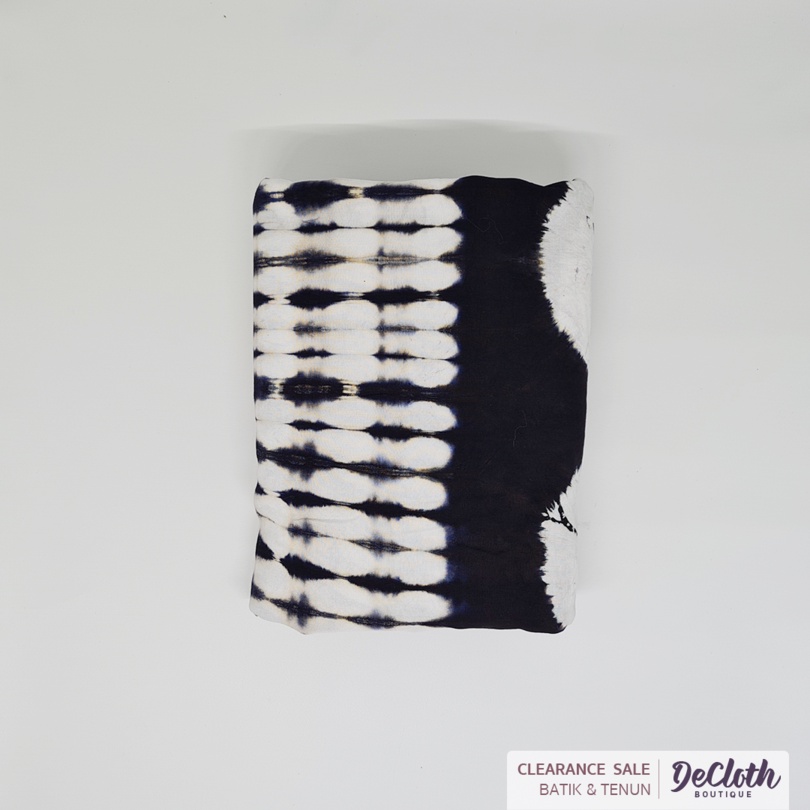 Kain Shibori Shantung HP (Hitam-Putih)