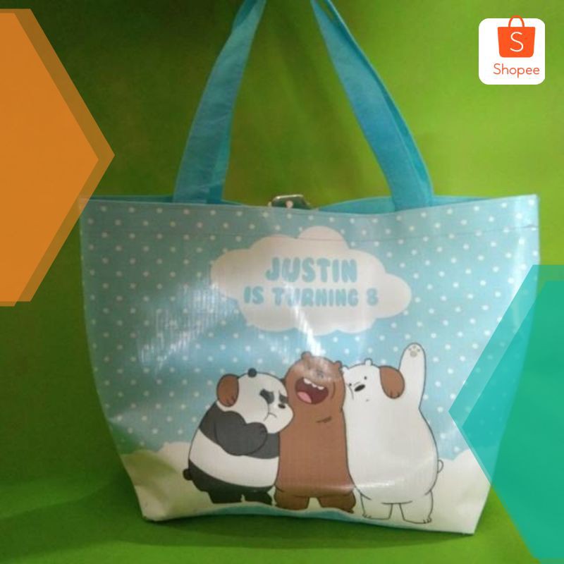 

TAS ULTAH CUSTOM - TAS RESLETING PERAHU JUMBO UK 33x28 ALAS10 CM - GOODIE BAG