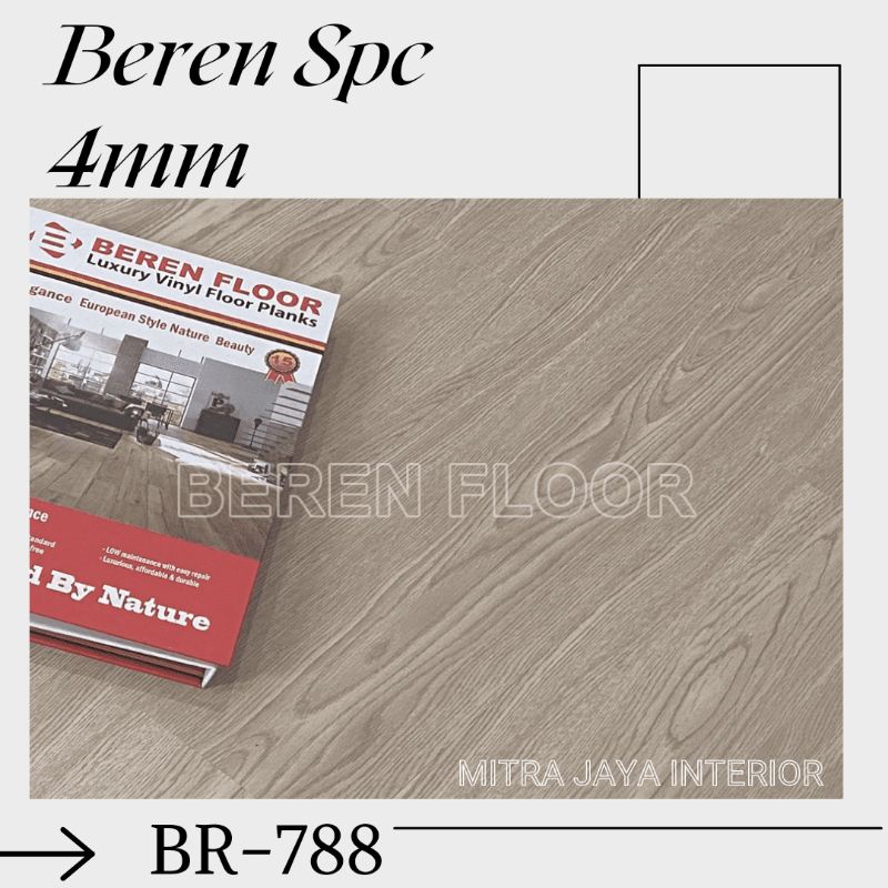Lantai kayu Beren Floor SPC vinyl flooring 4mm BR-788/box