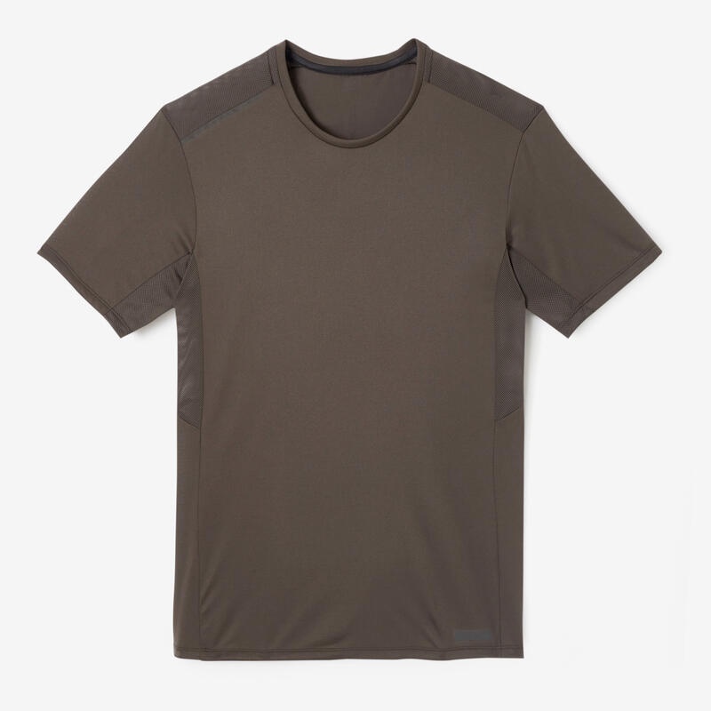 KALENJI Run Dry+ Kaos T-Shirt Olahraga Lari Pria Quickdry Original - Khaki