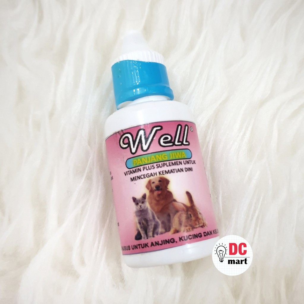 WELL PANJANG JIWA 30mL / Vitamin Suplemen Hewan untuk Mencegah Kematian Dini