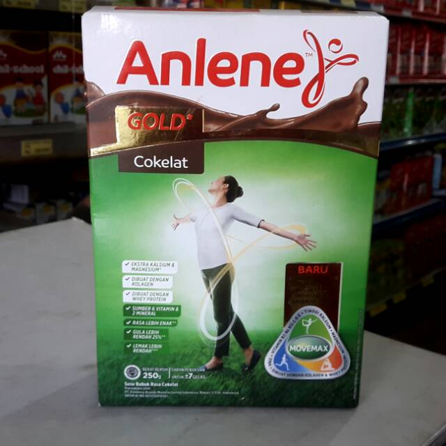 

Susu ANLENE Gold 250gr Coklat / Vanila / Original