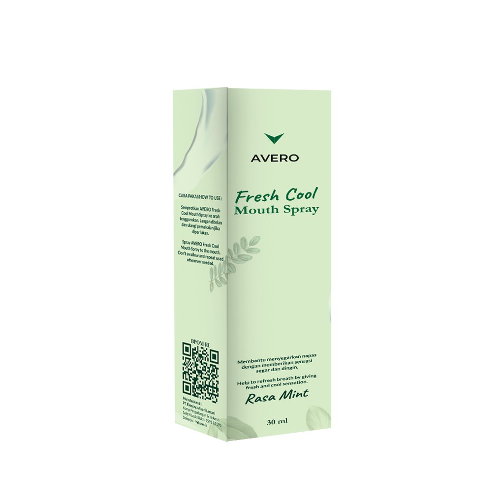 AVERO Fresh Cool Mouth Spray - BPOM Parfum Mulut, Pengharum Mulut &amp; Penyegar Mulut