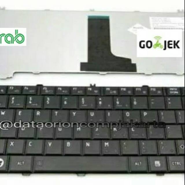 Keyboard laptop toshiba satellite C600 C640 L600 L645 L630 L635 L730 L735 L745 b40 hitam