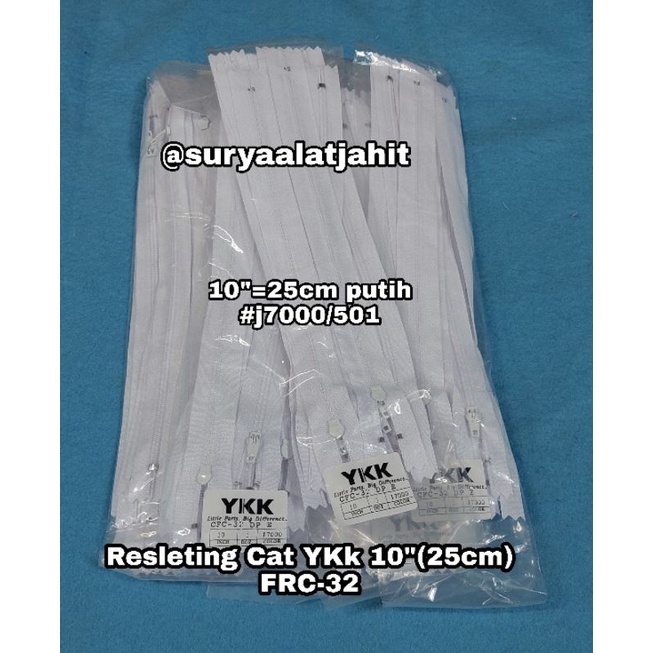 Resleting YKK Cat 10in/25cm FRC32 @1lusin =rp.16.500/12pcs