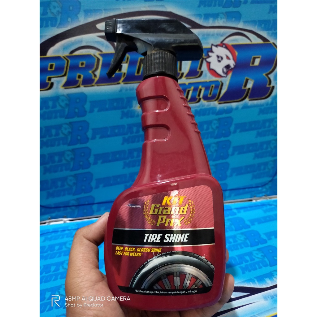 PREMIUM SEMIR PENGKILAP PENGHITAM BAN KIT GRAND PRIX TIRE SHINE 400ml