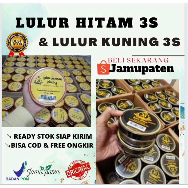 LULUR HITAM 3S / LULUR 3S VIRAL ORIGINAL