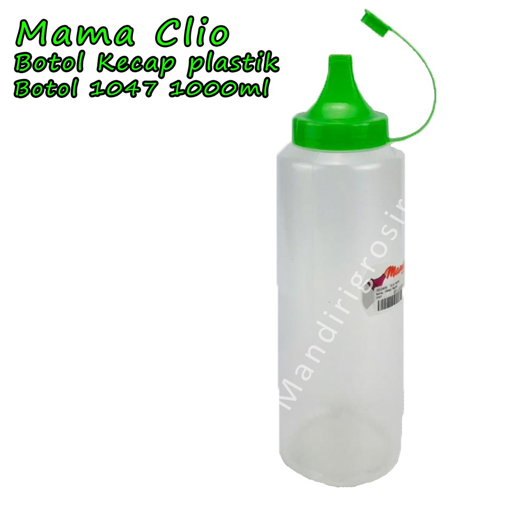 Botol Kecap plastik *Mama Clio * Hijau 1047 * 1000ml