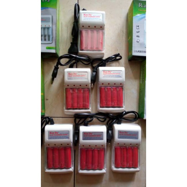 Charger Baterai Battery Batre AA A2 AAA A3 Rechargeable Ran Da Fast Charging