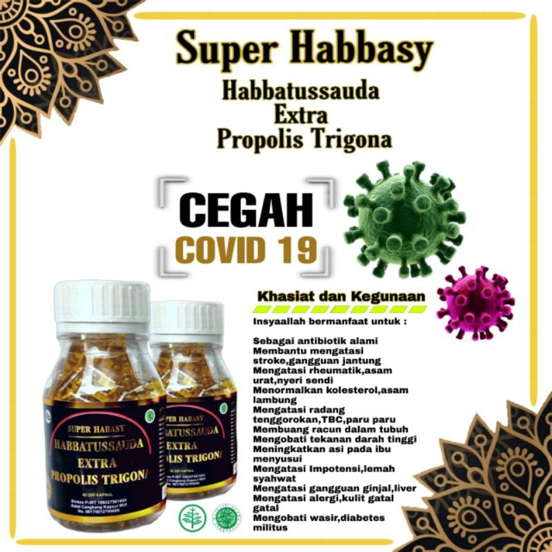 

super habasy habbatussauda oil extra propolis trigona paket 2 botol ekonomis original