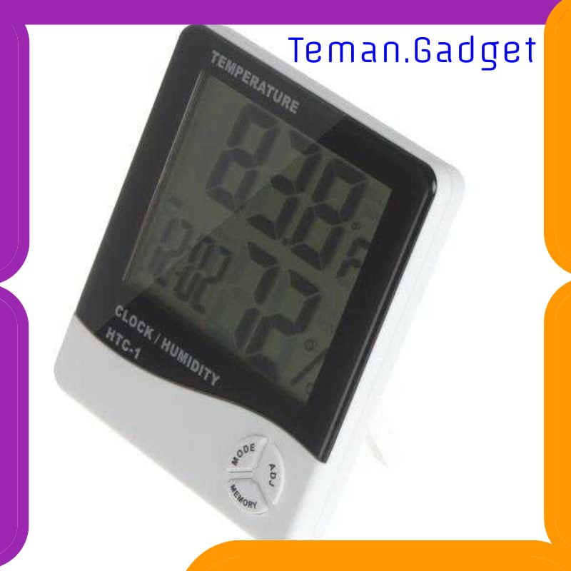 TG-DE357 TAFFWARE DIGITAL TEMPERATURE HUMIDITY METER + CLOCK CALENDER - HTC-1