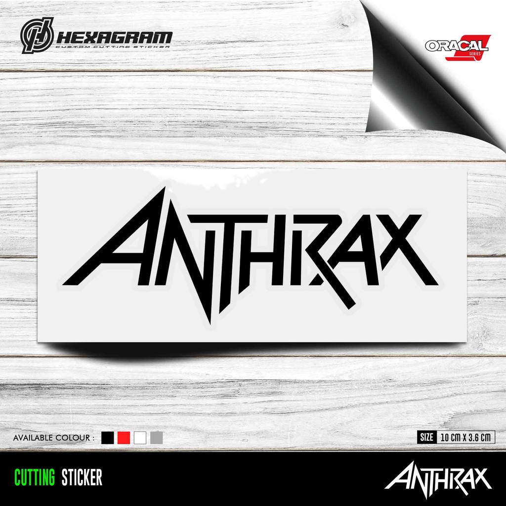 Cutting Sticker ANTHRAX | Stiker Cutting Musik | ANTHRAX
