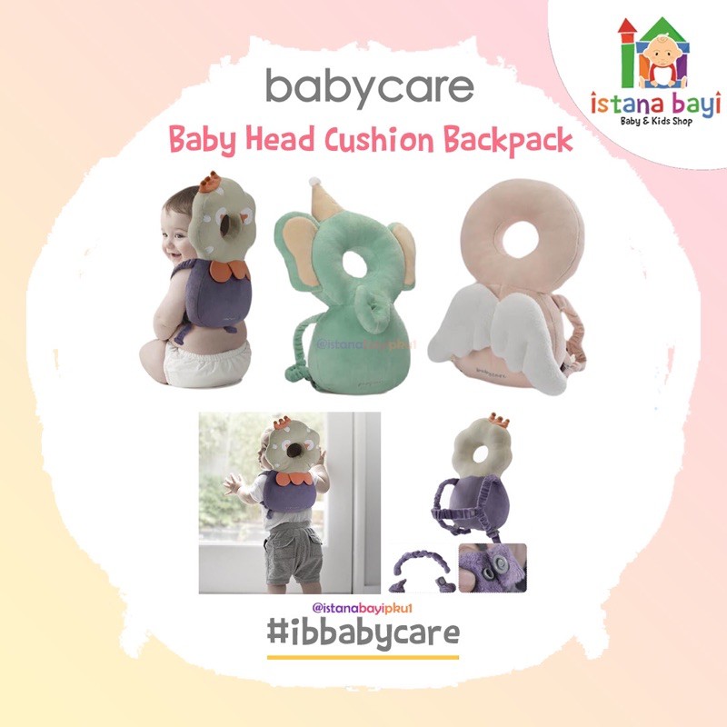 Babycare Head Cushion Backpack (Pelindung Kepala dan Punggung Bayi)