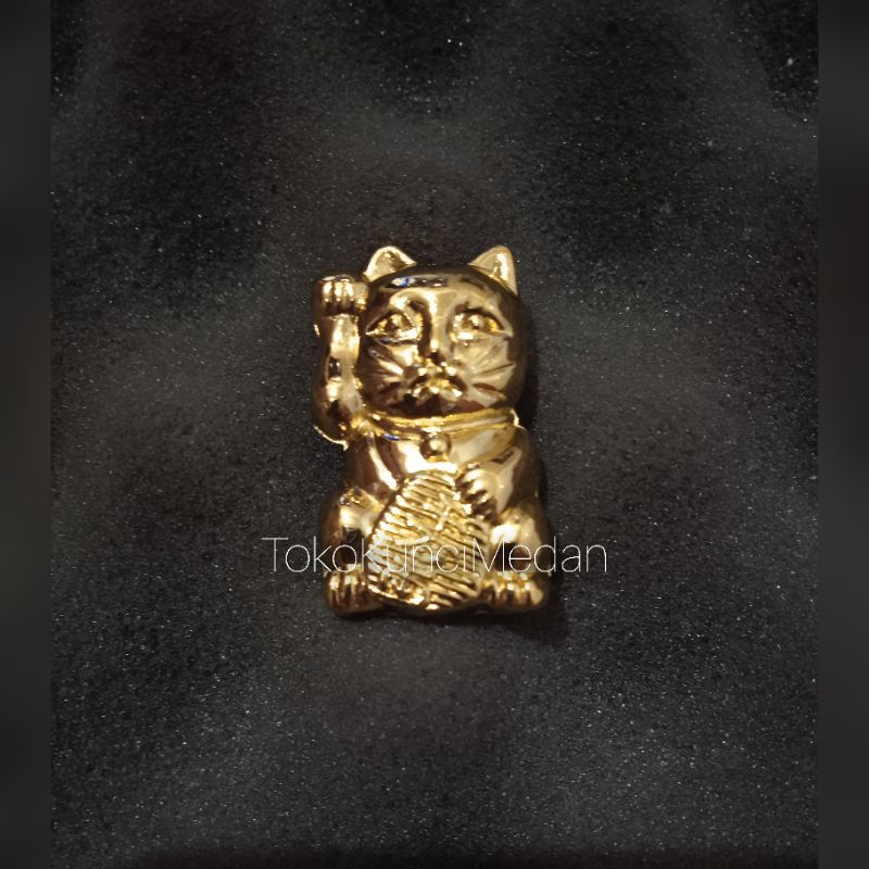 Tarikan Laci Lemari Knob Kucing Cat Gold