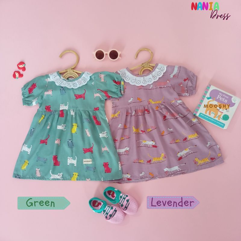 MOOSHY-NANIA DRESS/ DRESS ANAK PEREMPUAN/ DRESS ANAK CEWEK/ DRESS ANAK RAYON/ DRESS ANAK MURAH/HOMEDRESSANAKRAYON/DASTER ANAK/ BBCKIDSWEAR/BYQUEENA/BASIMAKIDS/BABYINARA