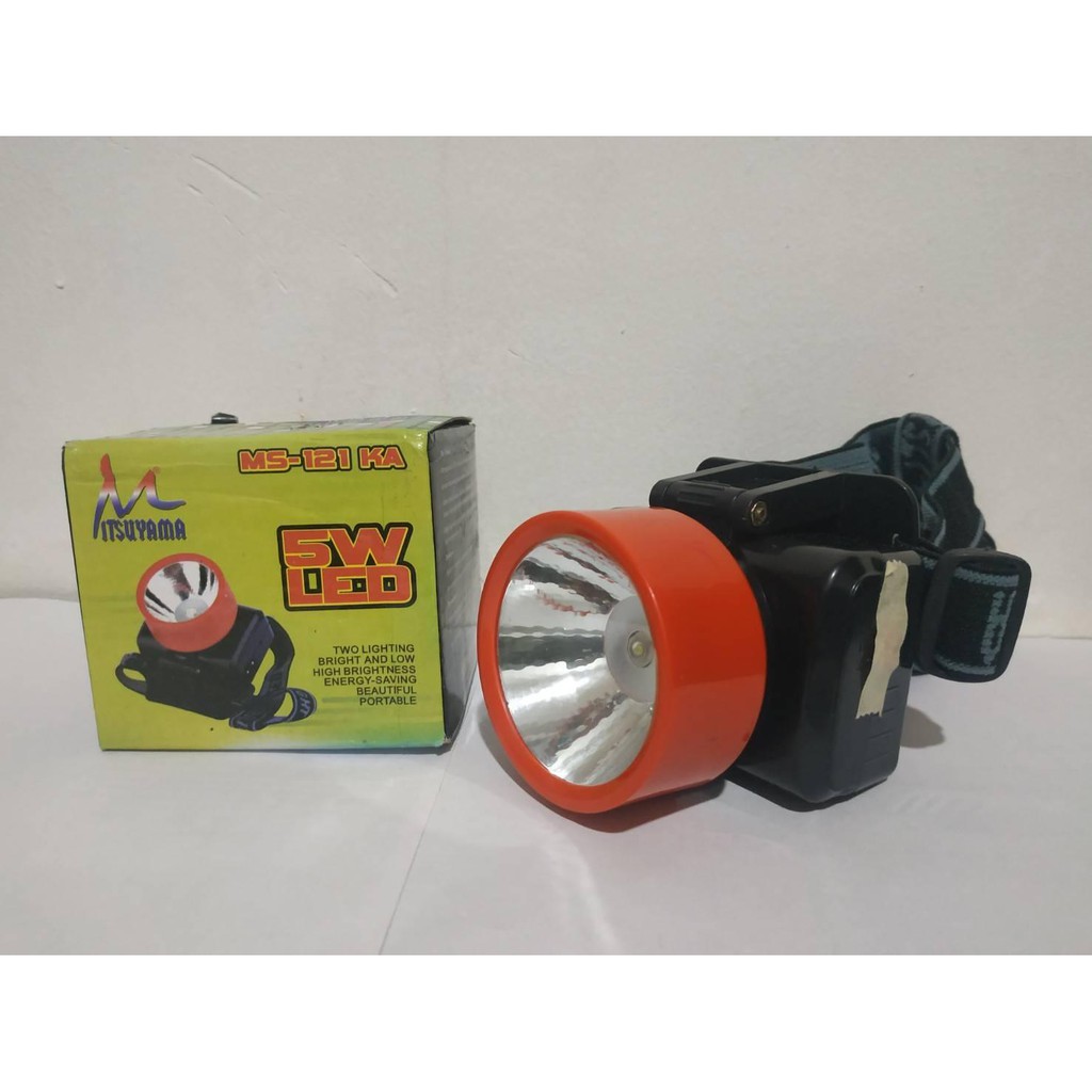 Senter Kepala / Head Lamp Super LED 5 Watt AC / DC Mitsuyama MS-121 KA