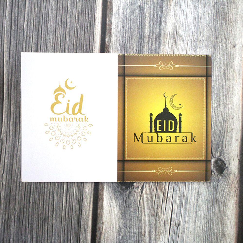 Suyo 10pcs Kartu Ucapan Eid Mubarak DIY Untuk Dekorasi Rumah