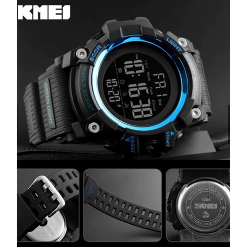 SKMEI 1384 Jam Tangan Pria Sport Digital Water Resistant 50 atm/jam tangan skmei sport terbaru/jam tangan termurah