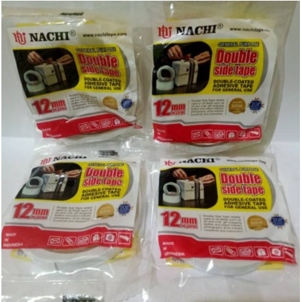 Double Side Tape Nachi 12 mm Double Tape Nachi Setengah Inchi
