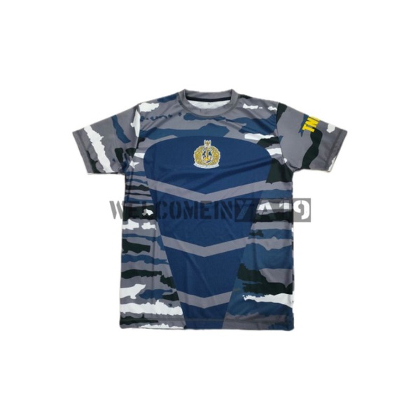 Kaos Pendek Full Print Jersey Drifit Loreng TNI AL / Oblong Loreng KRI Premium