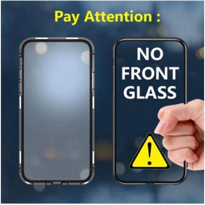 Case Magnetic FOR Realme 3 Pro  Premium 2 in 1 Glass Transparant ACC