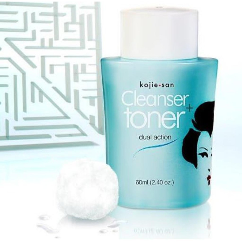 ★ BB ★ KOJIE SAN Cleanser + Toner Dual Action 60ml / 100ml / Kojie San Cleanser / Pembersih Wajah