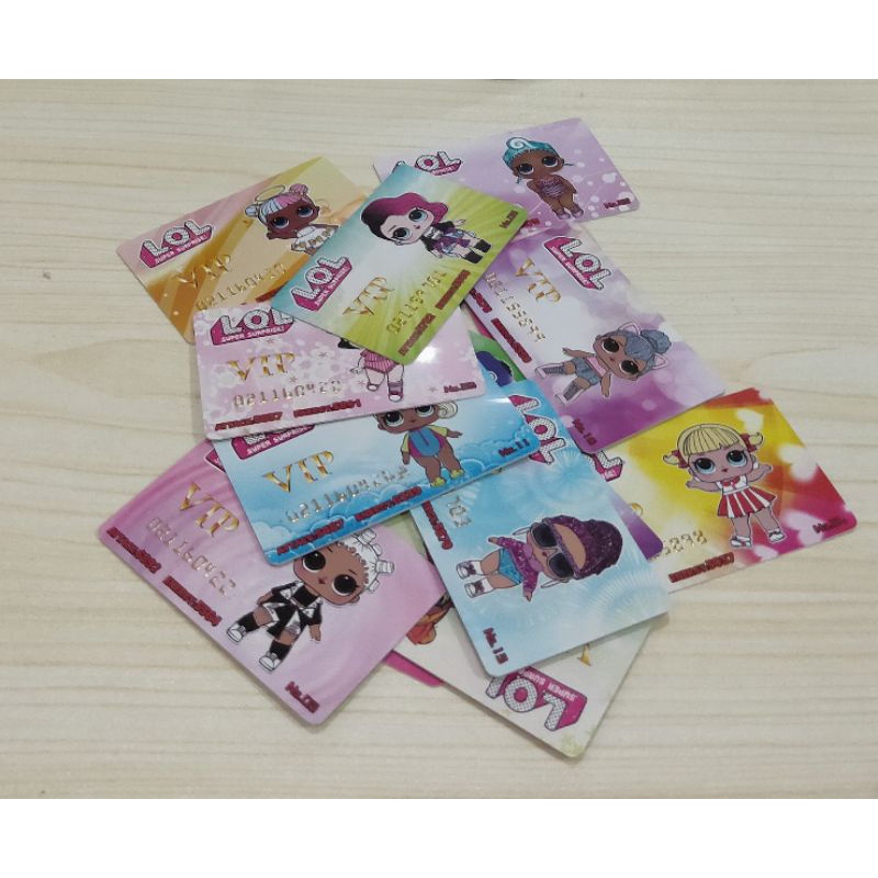 Kartu LOL Suprise VIP card anak/Kartu atm LOL Surprise anak