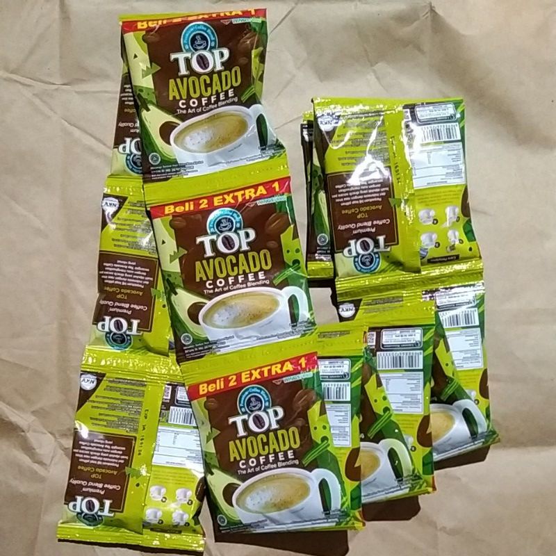 

Top Coffee Avocado Sachet / Kopi Top Coffee 20g Paket 1 Renceng