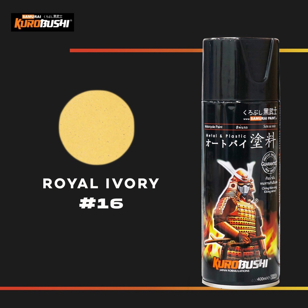 Samuraipaint, Royal Ivory 16 Cat Aerosol Kualitas Kompresor