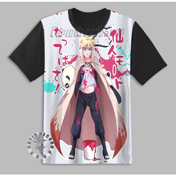Baju Himawari Uzumaki Anak Kaos Anime Naruto Unisex 3D 10243