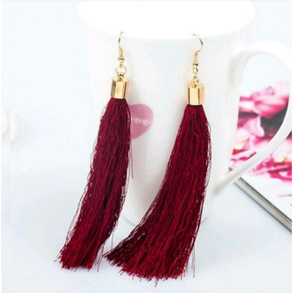 Anting anting Tassel / Anting Hooks Aneka Warna  A-T