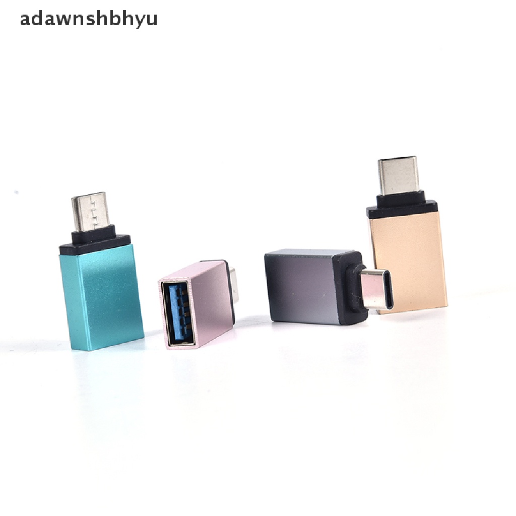 Adawnshbhyu Adaptor Type-C USB Female To OTG USB Type C Male Konvertor Kabel Konektor