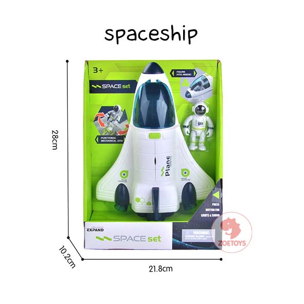 Zoetoys Moon Rover Spaceship | Astronaut Space Shuttle Aerospace Rocket Toys Pretend Play | mainan luar angkasa rocket mobil2an Astronot Edutoys | Cari Kado Natal