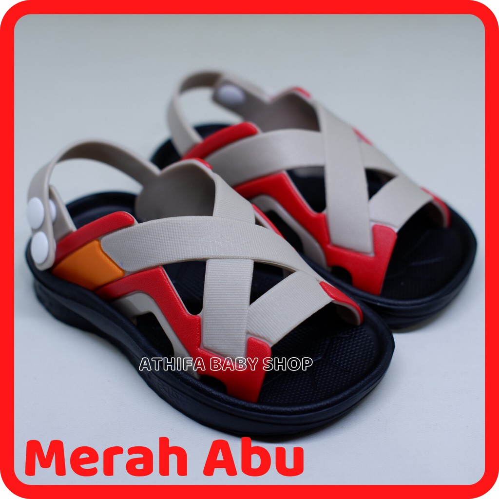 Sandal Bayi Anak Balita Laki Laki Perempuan Sendal Gunung Karakter Ironman Umur Usia 1 2 3 4 5 Tahun