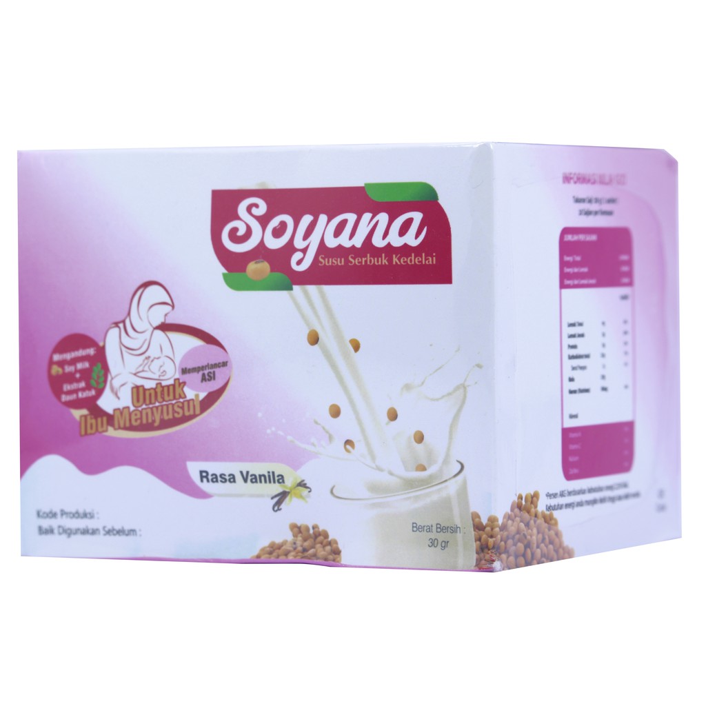 Susu Soya SOYANA Pelancar ASI | ASI BOOSTER | Susu Kedelai Isolat Soya Protein Plus daun Katuk