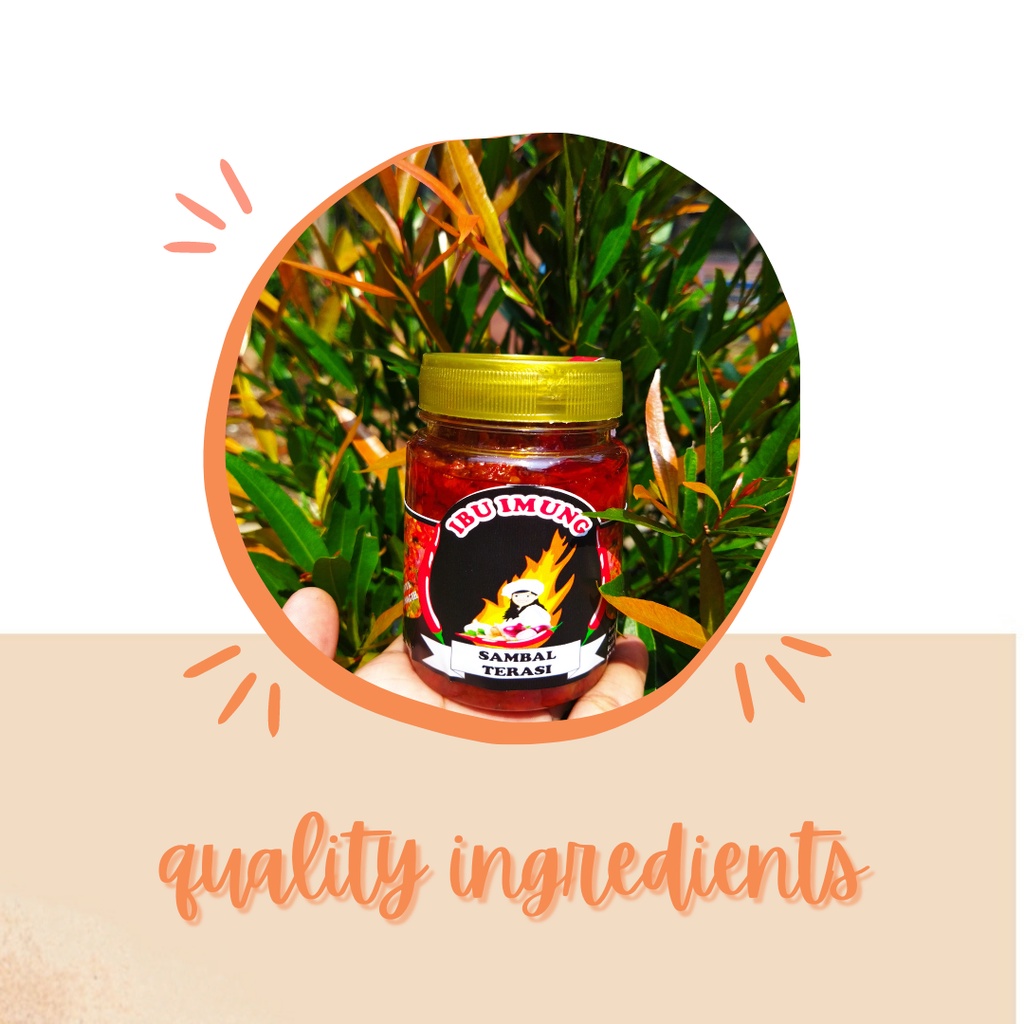 

Sambal Terasi IBUIMUNG (175gr)