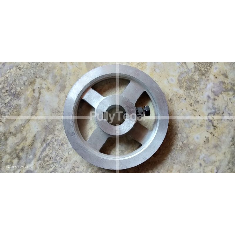 PULLY PULLI PULLEY A1 x 5 Inch lobang AS 6 mm- 8 mm - 9 mm - 10 mm - 12 mm - 14 mm - 15 mm - 16 mm - 17 mm - 18 mm - 19 mm - 20 mm - 22 mm - 24 mm - 1 inch - 28 mm