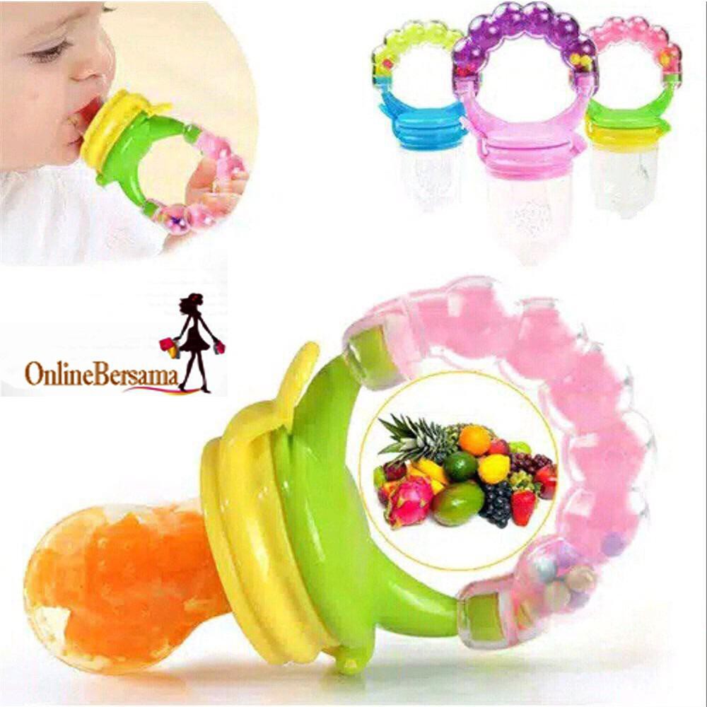 OB Empeng bayi ,DOT BUAH BAYI food feeder ,empeng buah dengan krincingan-1