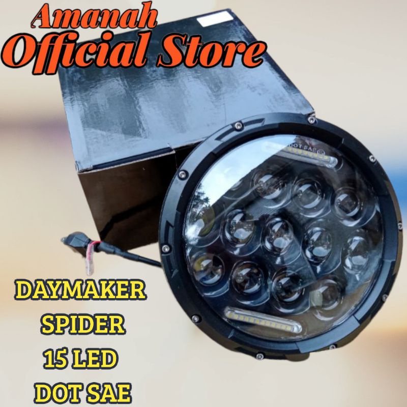 DAYMAKER 7 INCH SPIDER FOGLAMP mobil motor Jeep katana japstyle RX king