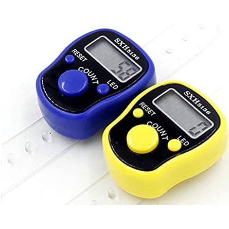 [BISA COD] Tasbih Digital LED Finger Counter Alat Hitung Digital Zikir Cincin (SXH5136) Dengan Kotak