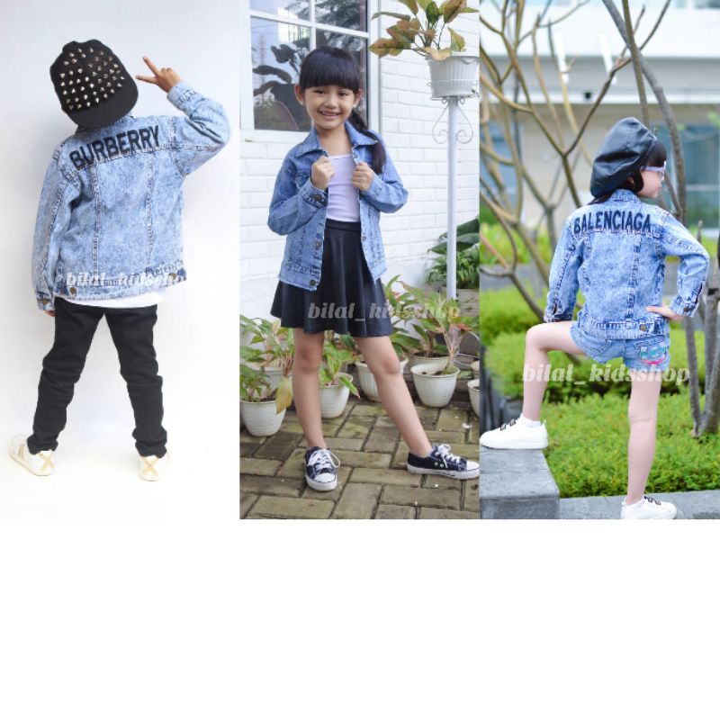 JAKET JEANS ANAK ( UNISEX )/JAKET JEANS BORDIR ANAK