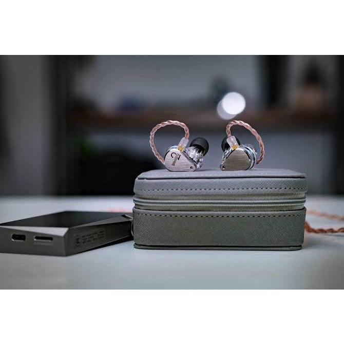 Moondrop Earphone IEM Blessing 2 Transparent Hybrid Driver 4 BA 1DD