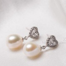 Anting Korea Mutiara Air Tawar asli Import kualitas premium bahan S925 Sterling Silver - A022