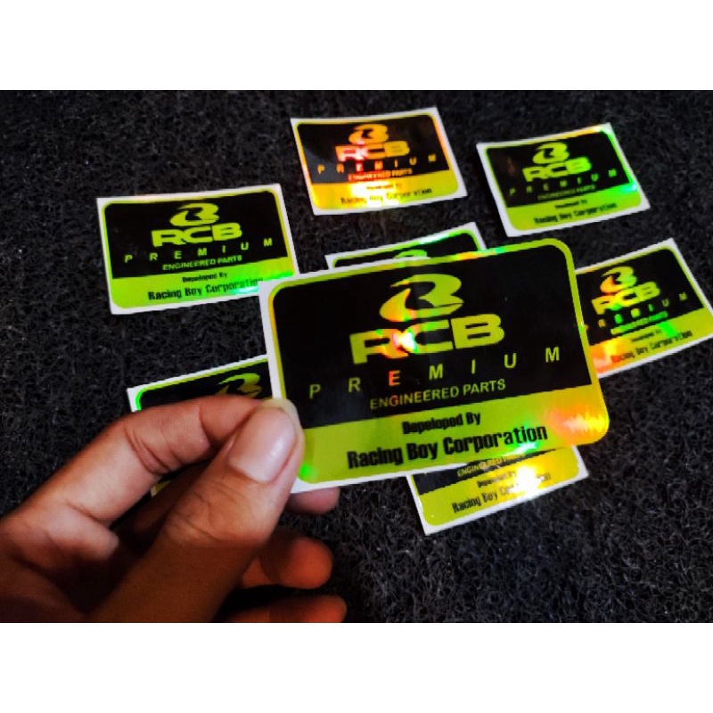 Stiker tabung shock RCB KTC gold Hologram