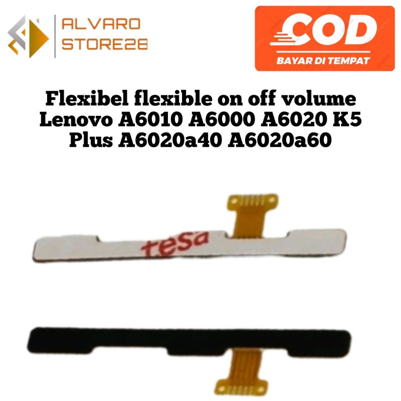 Flexibel flexible on off volume Lenovo A6010 A6000 A6020 K5 Plus A6020a40 A6020a60 Fleksibel on of vol tombol power