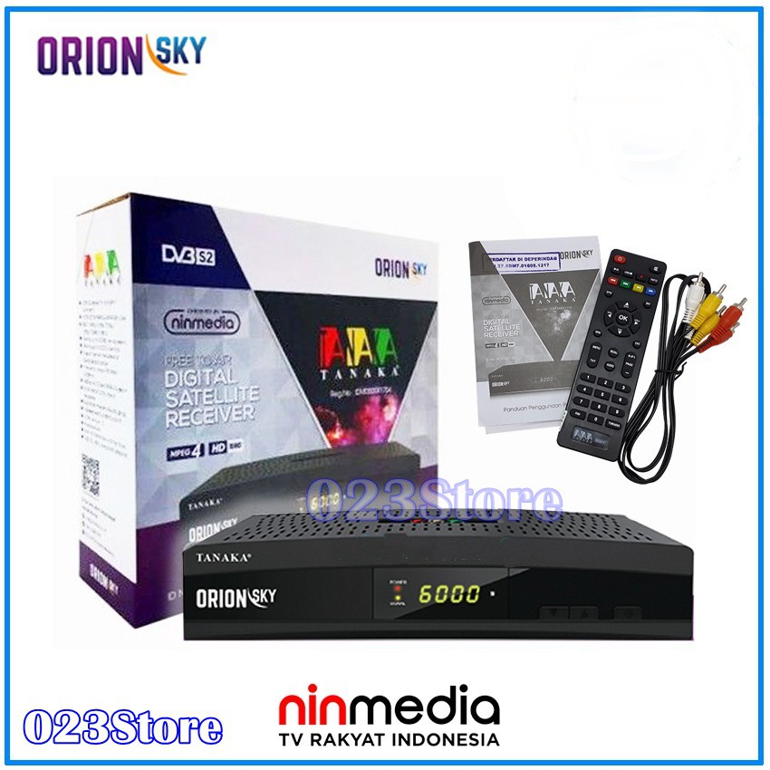 Receiver Parabola Ninmedia Tanaka Orion Sky KU-Band Support USB Multimedia HDMI FULL HD